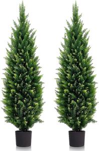(Retail $131.99) Artificial Topiary Trees, 5ft