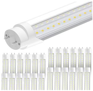 (Retail $159.00) Pack of 24 Lvsdak T8 Led Bulbs 4 Foot, 5000K 45W 5850Lm, 4ft Ballast Bypass