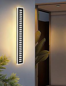 (Retail $106.99) Rosysky Modern Outdoor Wall Light 42W LED Exterior Light Fixture Black