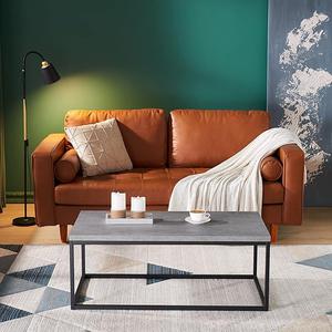 (Retail $157.99) Censi Concrete Coffee Table Ottoman for Living Room, 40&#34; Rectangle, Marble