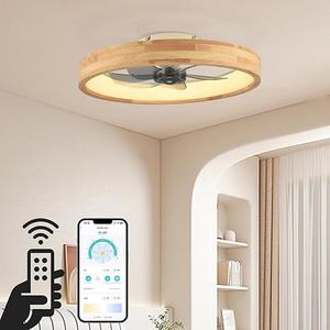 (Retail $129.70) WenineStar 20&#148; Ceiling Fan with Light, Dimmable LED Timing with Remote Control