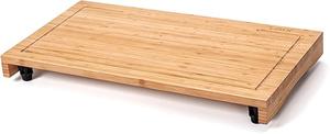 Lynicon Bamboo Stovetop Cover &#38; Countertop Cutting Board with Adjustable Legs