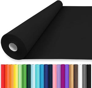 Vanhench 36&#34; x 2400&#34; Black Wrapping Paper, Art Black Paper