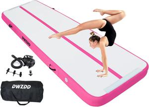 ($119.99) New - Dwzdd Gymnastics Air Mat 10ft/13ft/16ft/20ft Tumbling Mat Inflatable Gymnastics Tumble Track for Home/Gym/Training/Cheerleading/Water with Electric Pump