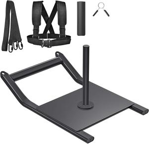 ($54.99) New - Kipika Weight Sled, Workout Sled, Fitness Strength Training Sled, Speed Training Sled for Athletic Exercise, Speed Improvement, Easily Through Obstacles, Suitable for 1&#34; &#38; 2&#34; Weight Plate
