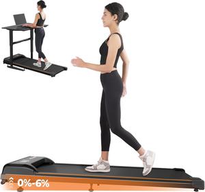 ($169.99) New - Walking Pad,Treadmill with Incline for Home Office, 2.5HP Portable Under Desk Treadmill with 265 Lbs Capacity,Remote Control