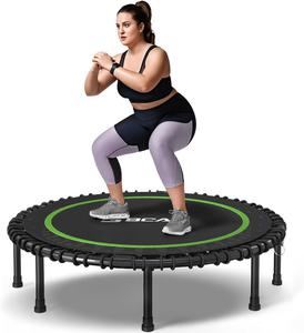($129.99) New - BCAN 450LBS/550LBS Foldable Mini Trampoline, 40&#34;/48&#34; Fitness Trampoline with Durable Bungees, Stable &#38; Quiet Exercise Rebounder for Adults,Great Mini Trampoline for Indoor/Garden Workout - 2