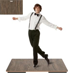 ($106.99) New - Tap Dance Floor,Tap Board for Tap Dancing,Portable Dance Floor,Cushioned Tap Board,46.4 * 29.5inch Large Size