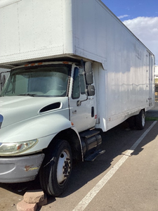 2005 International 4300 - 25,999 GVW - International DT466 diesel engine - amh 26’ box with attic, swing back door and 2 side doors - Mileage: approx. 250,000 - Not operational: Needs IPM module and IPR module and relay - Vin# 1HTMMAAM95H113311