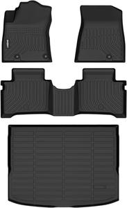 GINOWY- Floor Mats for Toyota Tacoma 2005-2015, Black 