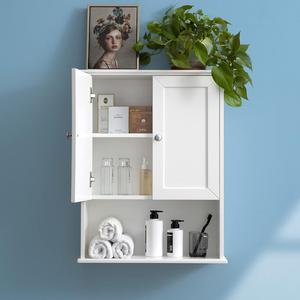  Bathroom Wall Cabinet, 24x30 Inch, White