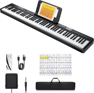 (Retail $169.99)88 Key Digital Piano Beginner Electric Keyboard Piano
