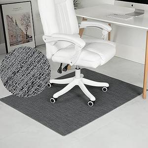 RccugmatS Chair Mat for Hardwood Floor, 36 x 48 Inches, Black/Gray 