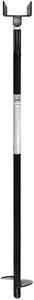 Pylex Adjustable Helical Post, 4&#34;x4&#34;, Black 