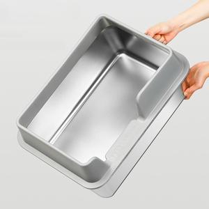 Stainless Steel Litter Box for Cats, Large