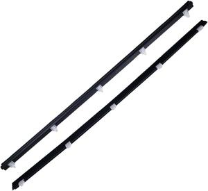 Set Outer Front Door Weatherstrip Window Rubber Seal Belt LH + RH for Toyota 