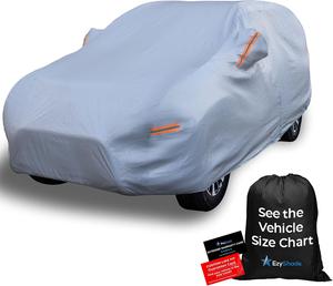 EzyShade 10-Layer SUV Car Cover Waterproof All Weather, Size S4, Reflective