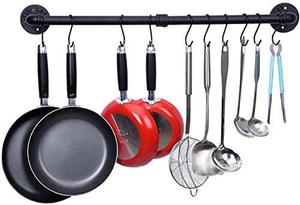 ROTHLEY Hanging Pot Rack Hanger, 39.4 Inch, Matt Black
