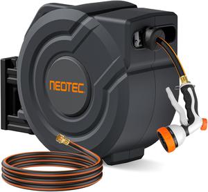 (Retail  $149.99)Retractable Hose Reel, 1/2 in x 100FT + 6.5FT