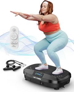 (Retail $129.99)FLYBIRD Vibration Plate 4D &#38; Oscillation, Black