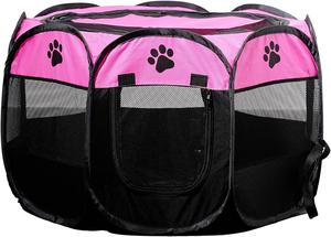 New - Portable Pet Playpen, Dog Playpen Foldable Pet Exercise Pen Tents Dog House Playground for Puppy Dog/Cat Indoor Outdoor Travel Camping Use