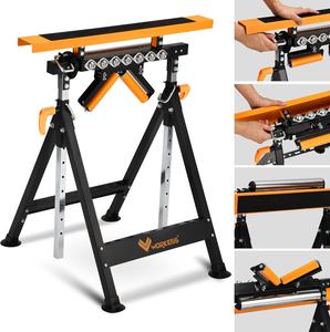 (Retail $89.99) Workess 4 in 1 Roller Stand, Stable 440 Lbs Load Capacity