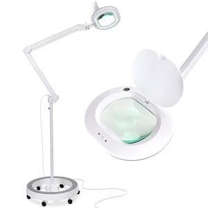 Brightech Light View Pro Magnifying Glass with Stand and Light, with 6 Wheels