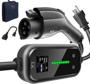 (Retail $110.64) Portable EV Charger, Level 1 Electric Vehicle Charger with Double 40Amp Relay, 25FT