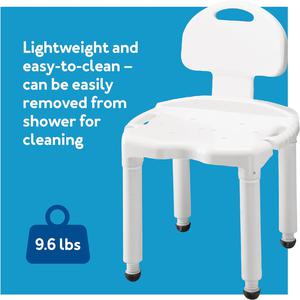 Carex Bath Seat And Shower Chair With Back
