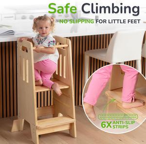 (Retail $129.97) Ocodile Toddler Tower with a Sliding Door and 3 Adjustable Heights