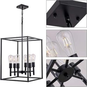 (Retail $97.99) 6 Light Farmhouse Pendant Lighting Chandelier