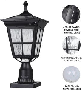 (Retail $99.98) Kemeco ST4311AQ LED Cast Aluminum Solar Post Light Fixture with 3 Inch Fitter Base