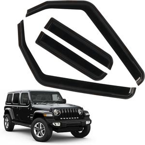 (Retail $57.99) 4 Door Rain Guards Fit for 2018-2024 Jeep Wrangler