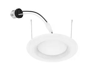 EcoSmart 5/6 in. Integrated LED Recessed Retrofit Light Trim 5000K CEC-T20, (4-Pack)