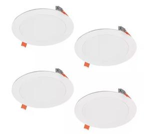 HALO HLBSL6 6 in. Adjustable CCT Canless IC Rated Dimmable Indoor Integrated LED Recessed Light Kit (4-Pack)