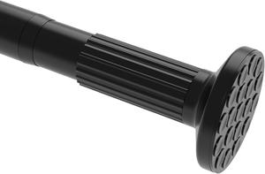 ($48.99) - Open box - Tension Curtain Rod, 51-145 Inches,Spring Shower Tension Curtain Rod, Closet Rod, for Windows or Shower, Easy to Install, No Drilling, No Rust, for Bathroom, Rod Diameter 1.26 Inches, Black,Umimile