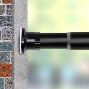($26.99) - New - Vailge Room Divider Tension Curtain Rod, Shower / Windows Curtain Rods, 43-83 Inch,No Drilling,Adjustable Bathroom Stall Tension Pole-Black