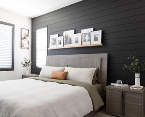($68.99) - New - Luxdecor Real Wood Wall Planks For Wall- White Shiplap Boards 5&#34; Peel And Stick Shiplap Boards 10 Pieces Wall Shiplap Planks Board 12.5 Sq Ft