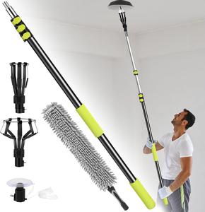 ($69.99) - New - 24FT Telescopic Light Bulb Changer for High Ceilings,Aluminum alloy lightweight lightbulb changer for high ceilings,High ceiling light bulb changer with pole for high ceilings and embedded lights