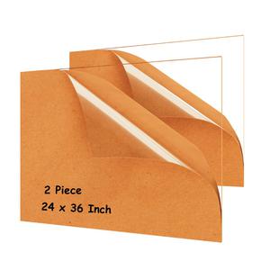 ($41.99) - Open box - Plexiglass Sheets 1/8&#34; Thick (3mm) Acrylic Sheets - Clear Acrylic Sheet, 24&#8221; x 36&#8221; (2 Pack) Set for Displays &#8211; for Signs - Cast Plexiglass Sheet for DIY Projects