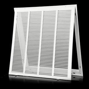 ($79.28) - AS-IS - 24&#215;24 Return Air Grille [Duct Opening Size] Return Vent Cover for Wall or Ceiling,Steel Return Air Grill Removable Face/Door for 1 inch Filters(24&#34;W x 24&#34;H [Duct Opening])