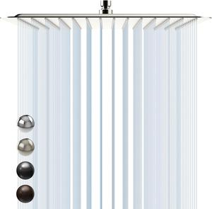 ($88.27) - New - SR SUN RISE 16 Inch Extra Large Rain Shower Head Brushed Nickel 304 Stainless Steel High Pressure Rainfall Showerhead Ultra Thin Water Saving