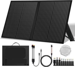 ($89.99) - New - Portable 60 Watt 12V Foldable Solar Panel with Adjustable Kickstands and Waterproof IP65 Design for Power Station, Travel, Outdoor Camping, RVs, and Off-Grid Applications