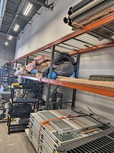 Industrial 4-Section Pallet Rack with Wire Decks - 124&#34; x 48&#34; x 10-Feet (Racking Only) 