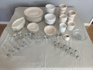 Group of Assorted Servingware Including Pasta Bowls, Soup Bowls, Dinner Plates, Salt-N-Pepper Shakers and More