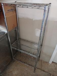 (5) Metal Racks with Adjustable Shelving (2) with 4-Shelves