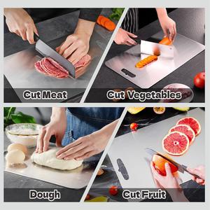 (Retail $59.99) Set of 3 Titanium Cutting Board Set