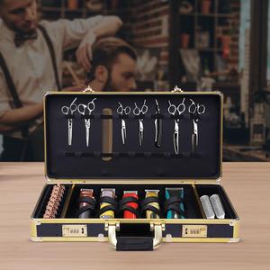 (Retail $84.99) Barber Travel Carrying Case, Black/Gold