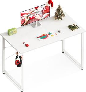 Casaottima Small Computer Desk for Home Office, White, 40 Inches