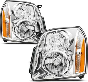 (Retail $118.99) Reinko Headlight Replacement for 2007-2014 GMC Yukon SLE SLT Denali Yukon XL 1500 2500